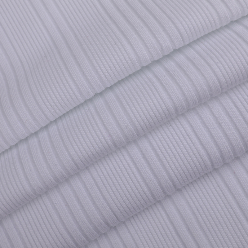 32s JC + 40D Tejido acanalado de spandex con aguja de caída irregular completamente chapado 32s JC + 40D Tejido acanalado de spandex con aguja de caída irregular completamente chapado